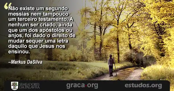 Menina andando numa manha de outono com texto APENAS DUAS OPÇÕES (AS PALAVRAS IMUTÁVEIS DE JESUS)